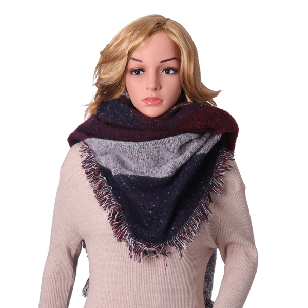 Women-Winter-Warm--Blanket-Grid-Cashmere-Scarf-Tassel-Shawl-Checked-Wrap-Stole-1264163