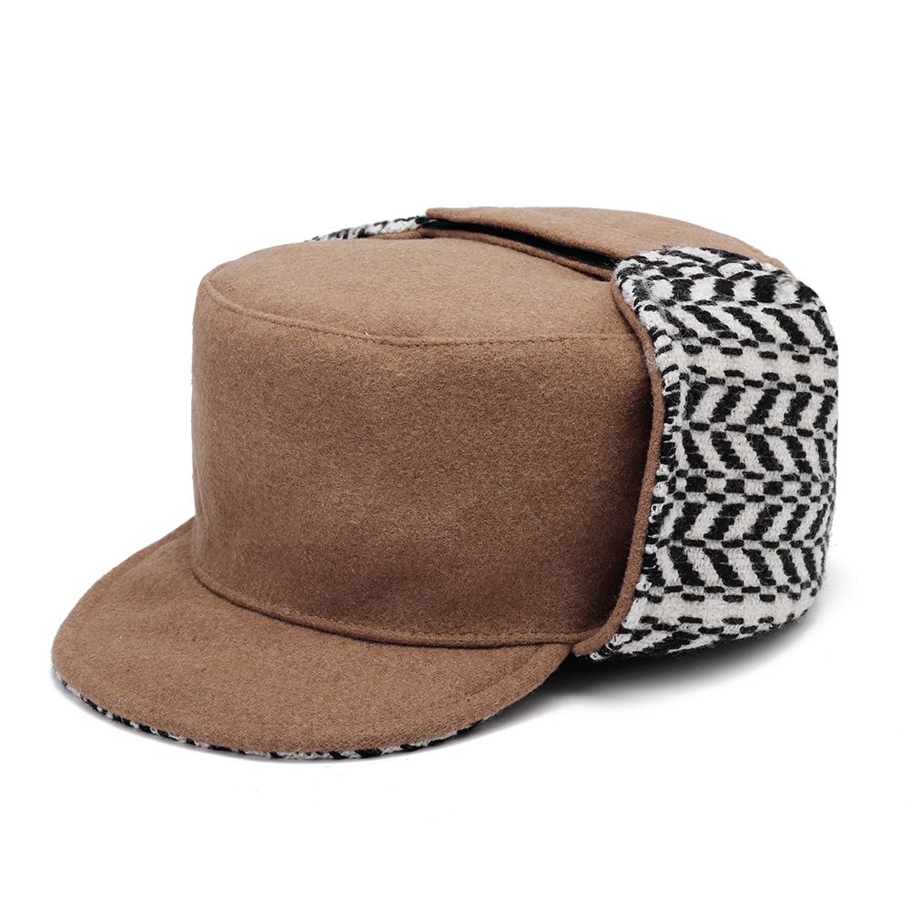 Women-Woolen-Ear-Flaps-Trapper-Hat-Outdoor-Cycling-Casual-Windproof-Cap-1386081