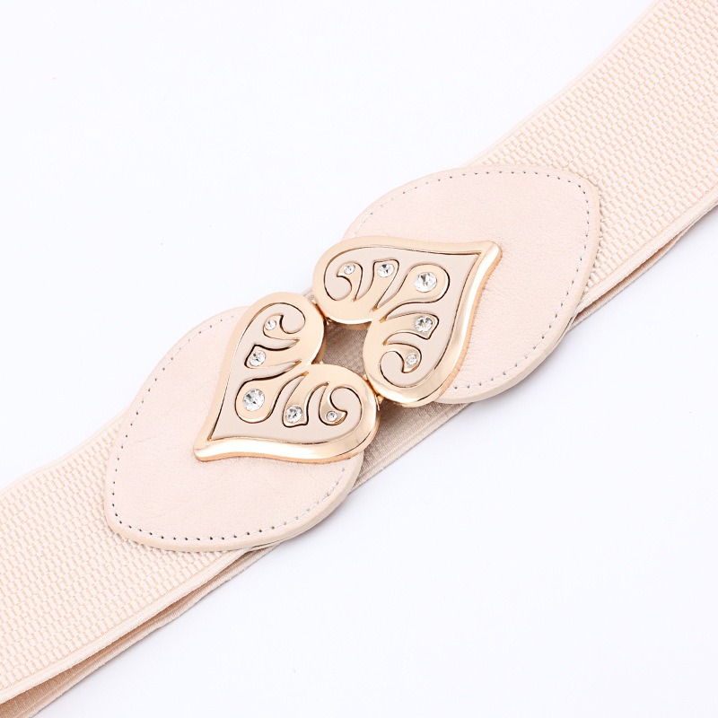 Women-Woven-PU-Leather-Buckle-Elastic-Waistband-Stretch-Wide-Waist-Belt-1420068