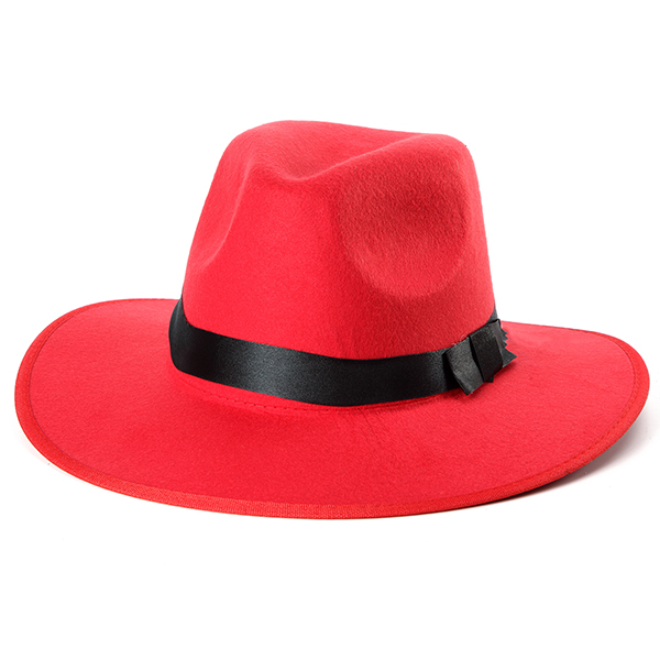 Women-ladies-Cotton-Blend-Jazz-Felt-Fedora-Cap-Wide-Brim-Bowler-Trilby-Panama-Hat-1065256