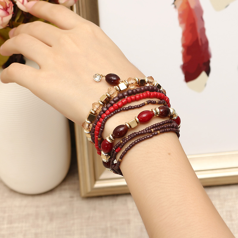 Womens-Bohemian-Bracelet-Colorful-Multilayer-Beads-Charming-Bracelet-1153849