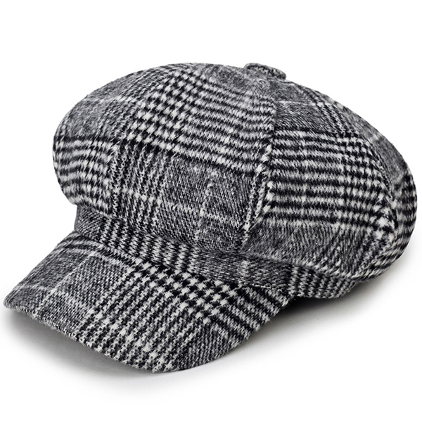 Womens-Cotton-Leisure-Newsboy-Berets-Caps-All-Match-Painter-Cop-Plaid-Stripe-Hats-1255997