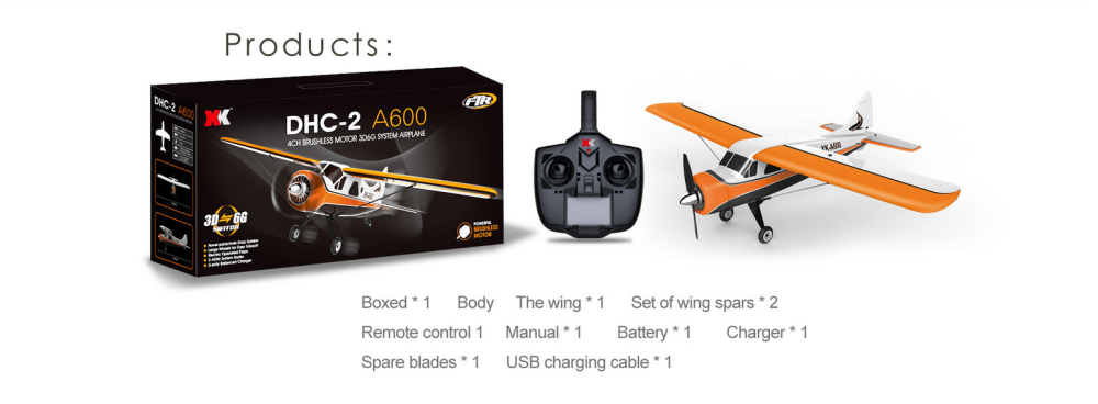 XK-DH-C-2-DH-C2-A600-5CH-3D6G-System-Brushless-RC-Airplane-Compatible-Futaba-RTF-974716