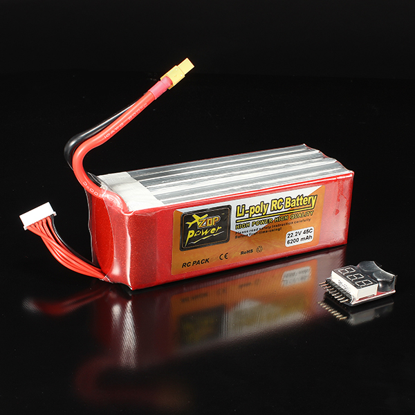 ZOP-Power-222V-6200mAh-6S-45C-Lipo-Battery-XT60-Plug-With-Battery-Alarm-1104054