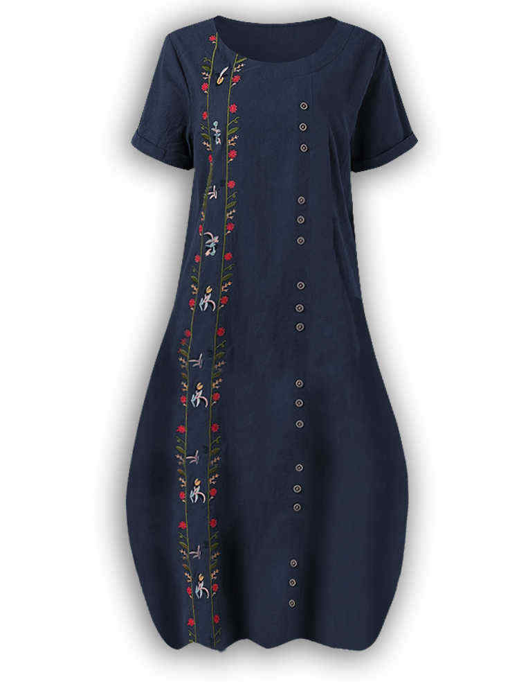Bohemian-Flowers-Embroidery-Short-Sleeve-Plus-Size-Maxi-Dress-1527948