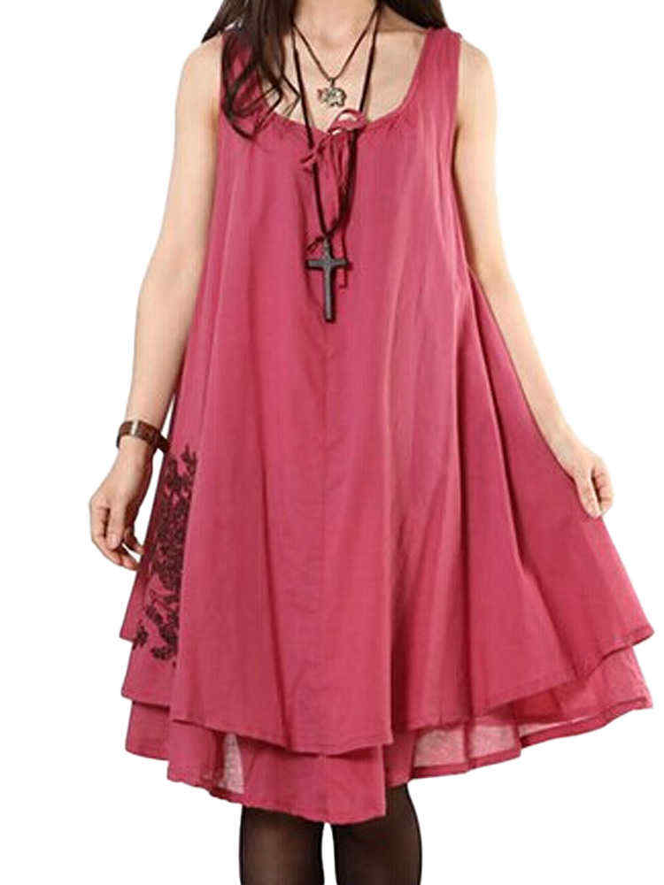 Casual-Bow-Embroidery-Sleeveless-Linen-Mini-Sundress-For-Women-1046908