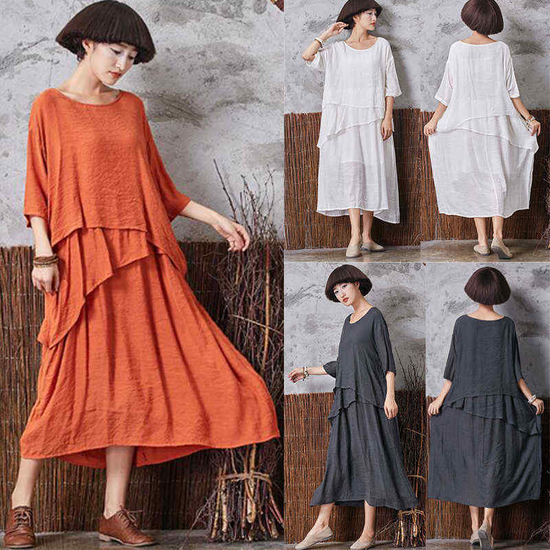 Elegant-Women-Asymmetrical-Hem-Half-Sleeve-Dresses-1192831