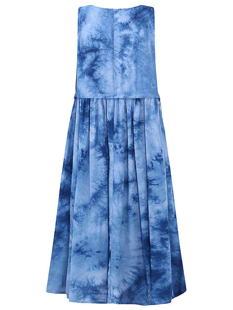 O-NEWE-Sleeveless-Printed-Gradient-Color-O-Neck-Dresses-1183516