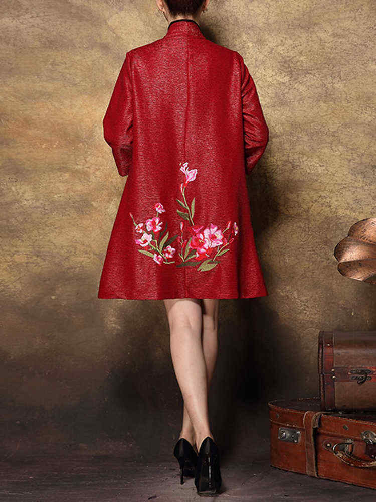 Plus-Size-Elegant-Women-Floral-Embroidery-Cardigans-1229721