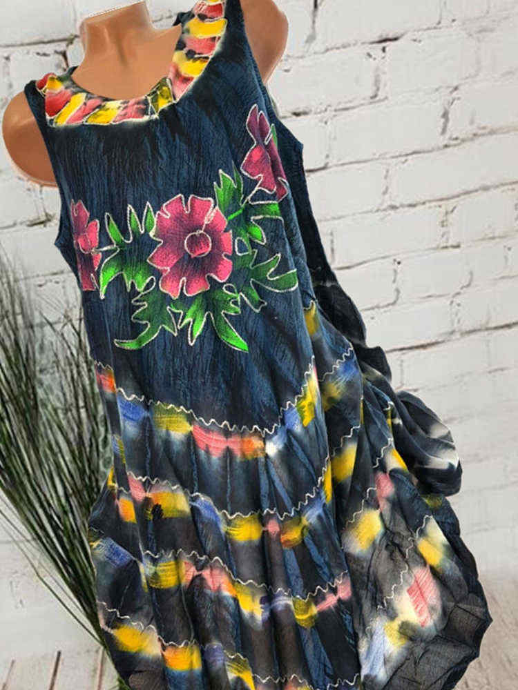 Tie-Dyeing-Flowers-Sleeveless-Plus-Size-Dress-1538146