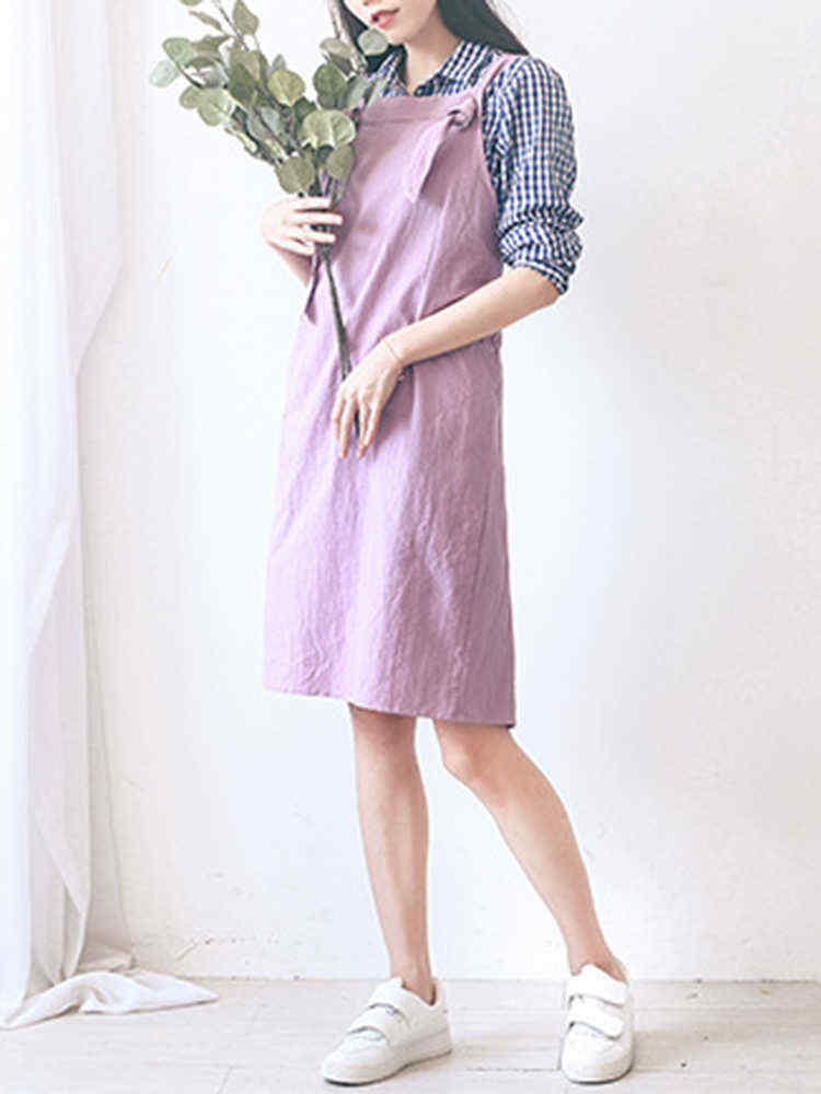 Vintage-Cotton-Linen-Japanese-Style-Pure-Color-Aprons-Dress-with-Pockets-1364913