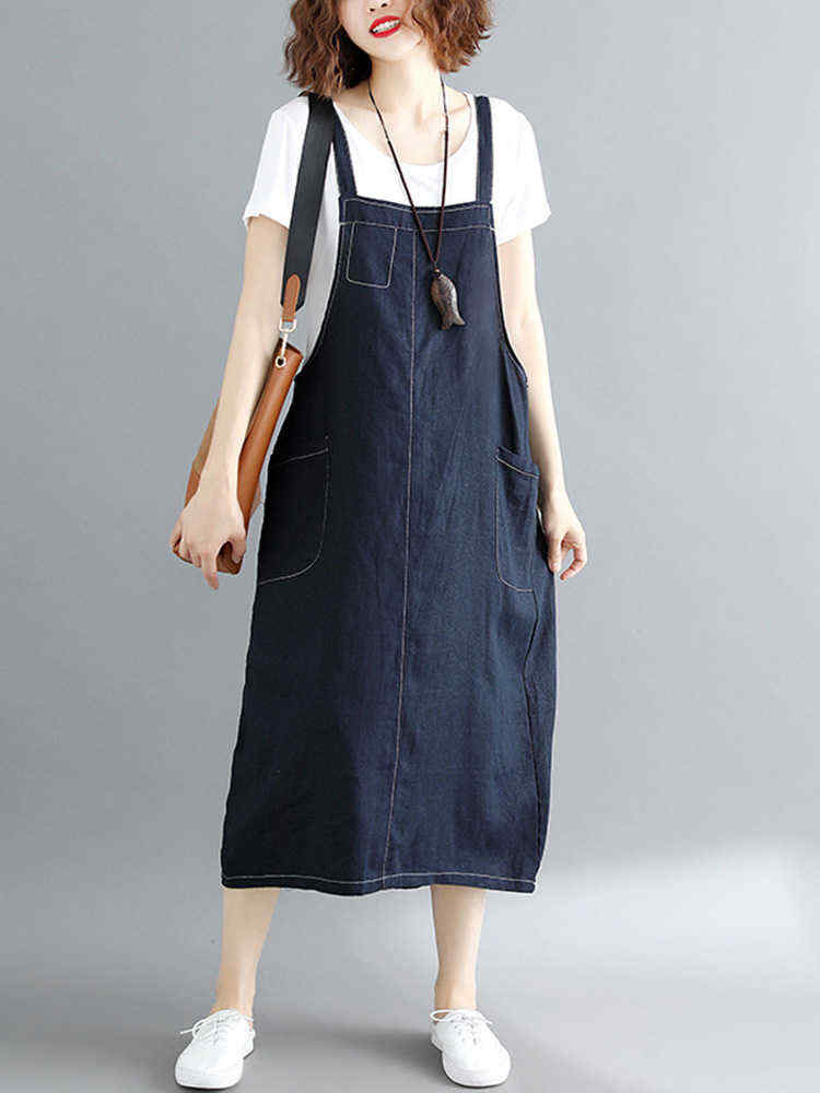 Women-Casual-Spaghetti-Straps-Loose-Denim-Dress-with-Pockets-1305633