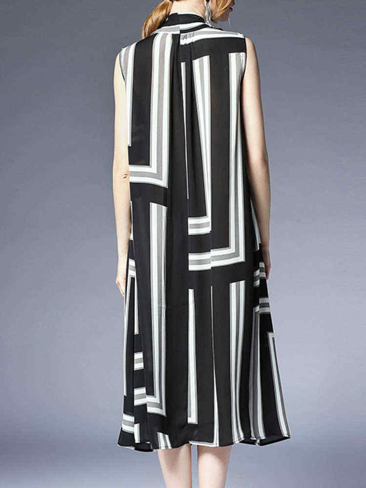 Women-Elegant-Stripe-Sleeveless-Dress-with-Belt-1292864