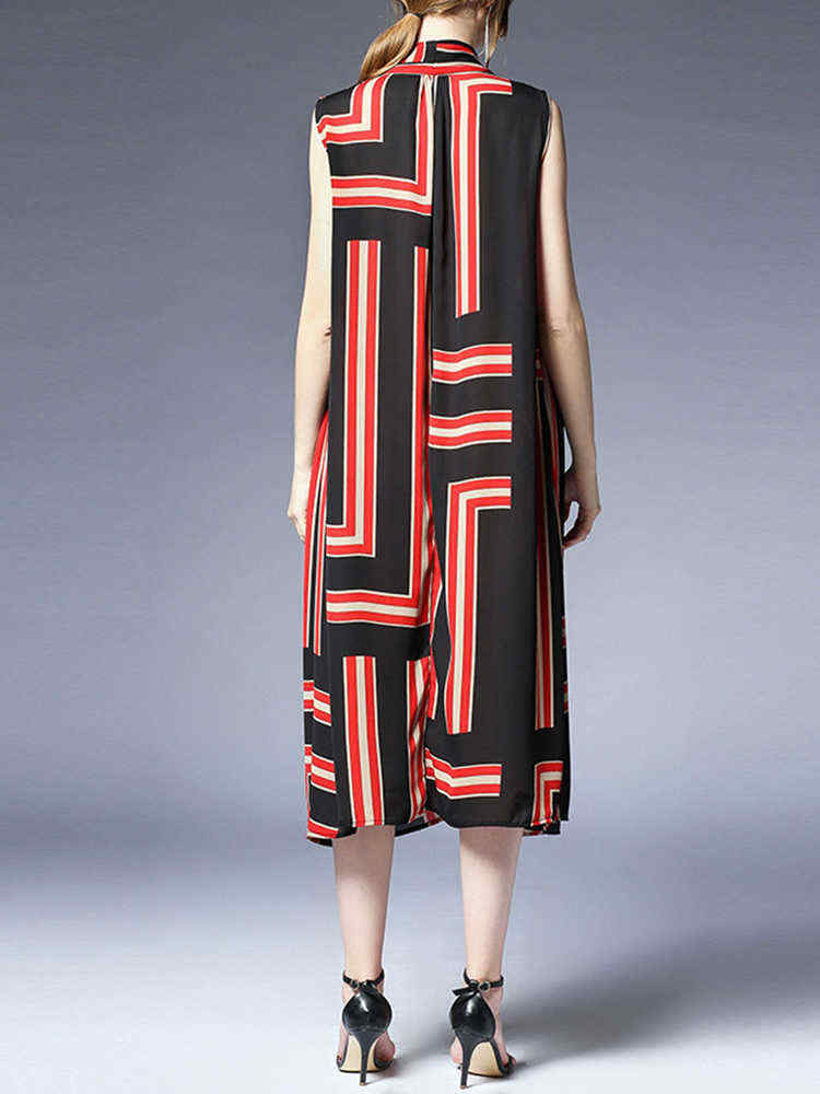 Women-Elegant-Stripe-Sleeveless-Dress-with-Belt-1292864