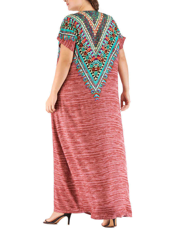 Women-Ethnic-Print-Batwing-Sleeve-Kaftan-Maxi-Dress-1433960