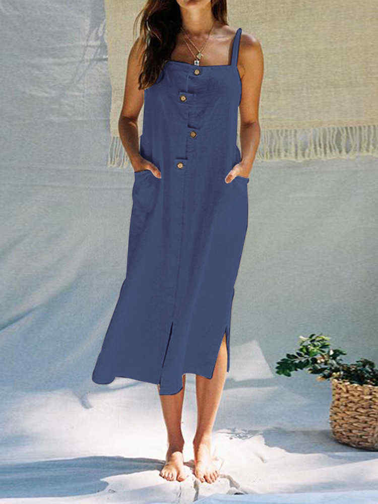 Women-Holiday-Sleeveless-Beach-Long-Dress-with-Pockets-1460913