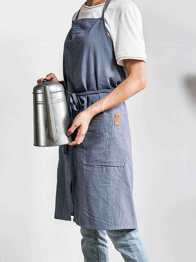 Women-Japanese-Retro-Pure-Color-Cotton-Linen-Aprons-Dress-with-Pockets-1364171