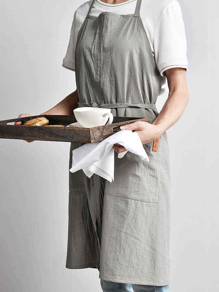 Women-Japanese-Retro-Pure-Color-Cotton-Linen-Aprons-Dress-with-Pockets-1364171