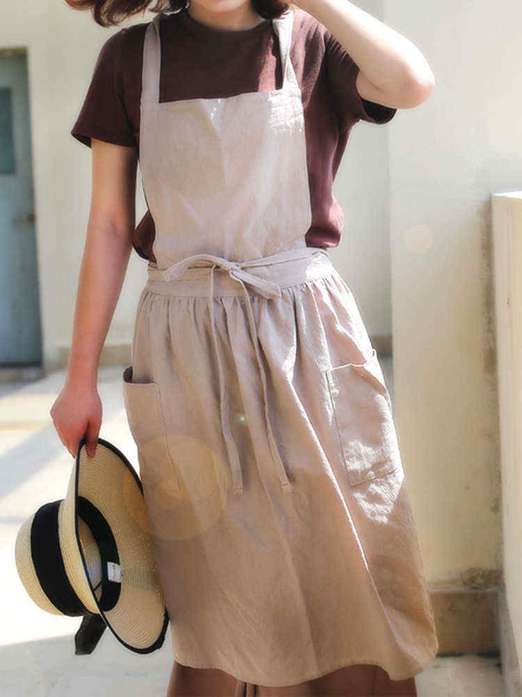 Women-Vintage-Japanese-Style-Cotton-Linen-Aprons-Dress-with-Pockets-1364350