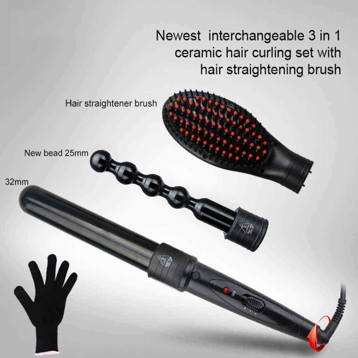 100-240V-85W-9-32mm-Ceramic-Hair-Curling-Wand-Salon-Curler-Tong-Styler-Straighter-Comb-Roller-1446706