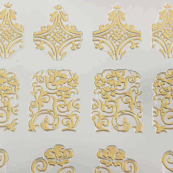 108Pcs-Gold-Rose-Flowers-Nail-Art-Manicures-Stickers-Decal-940685