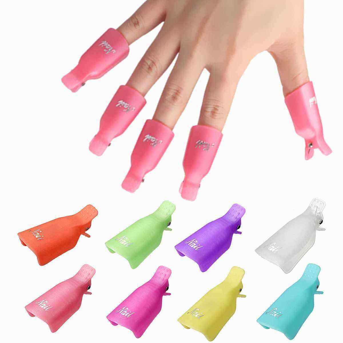 10pcs-UV-Gel-Polish-Remover-Clips-Caps-Nail-Cleaner-Manicure-Tools-1107636