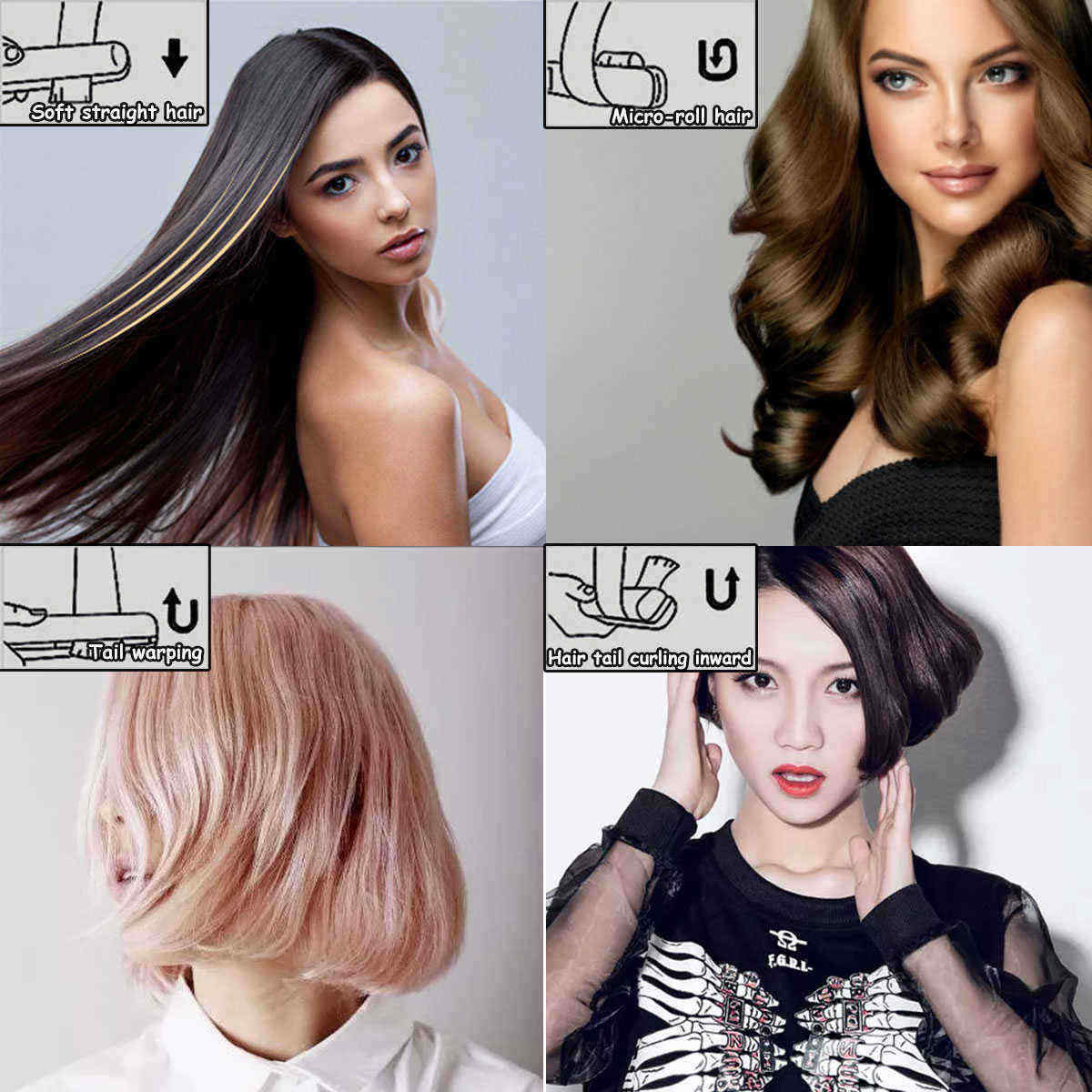 110-240V-Ceramic-Curler-Electric-Fast-Hair-Straightener-4D-Wet-amp-Dry-Hair-Curling-Iron-Tong-Styler-1458102