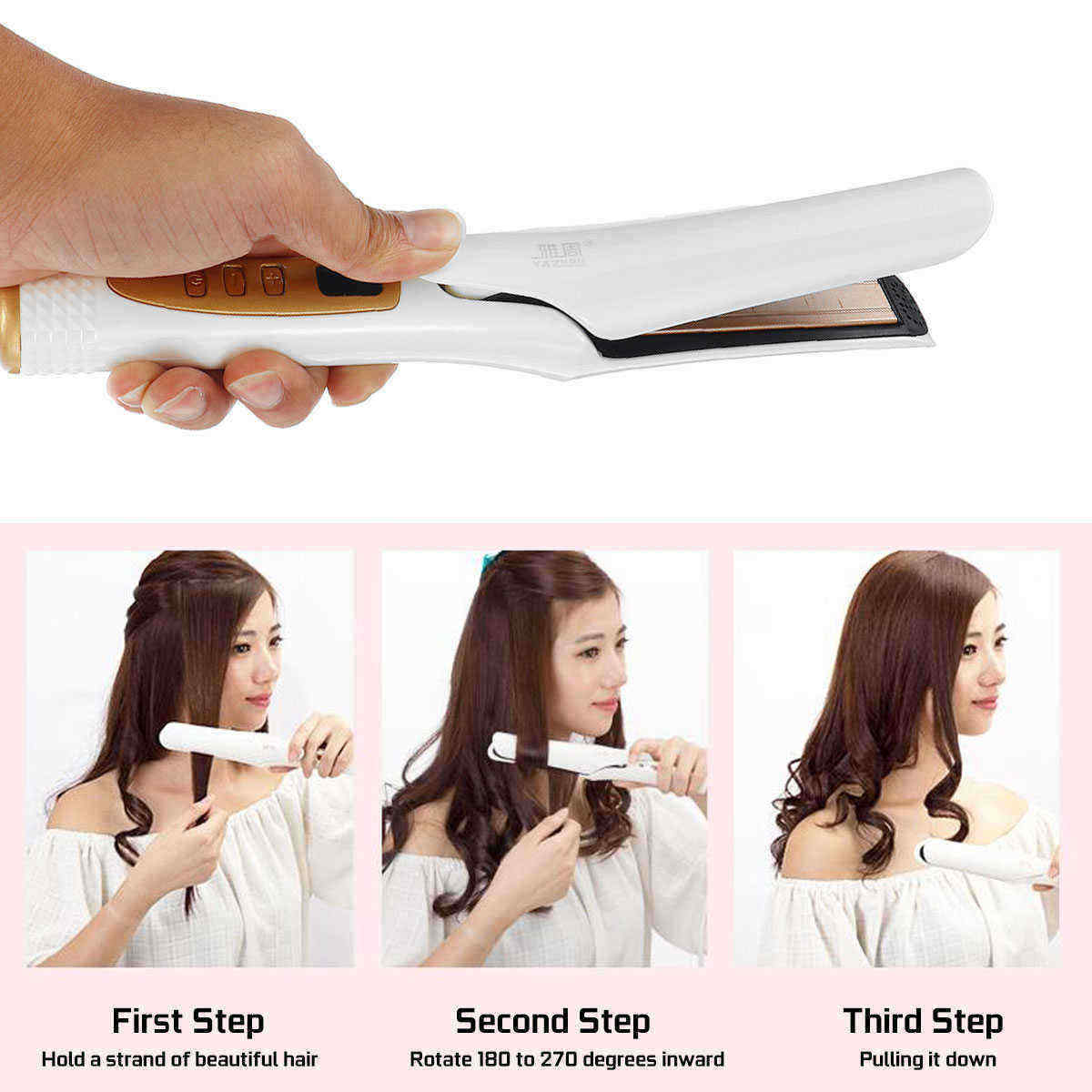 110-240V-Ceramic-Curler-Electric-Fast-Hair-Straightener-4D-Wet-amp-Dry-Hair-Curling-Iron-Tong-Styler-1458102