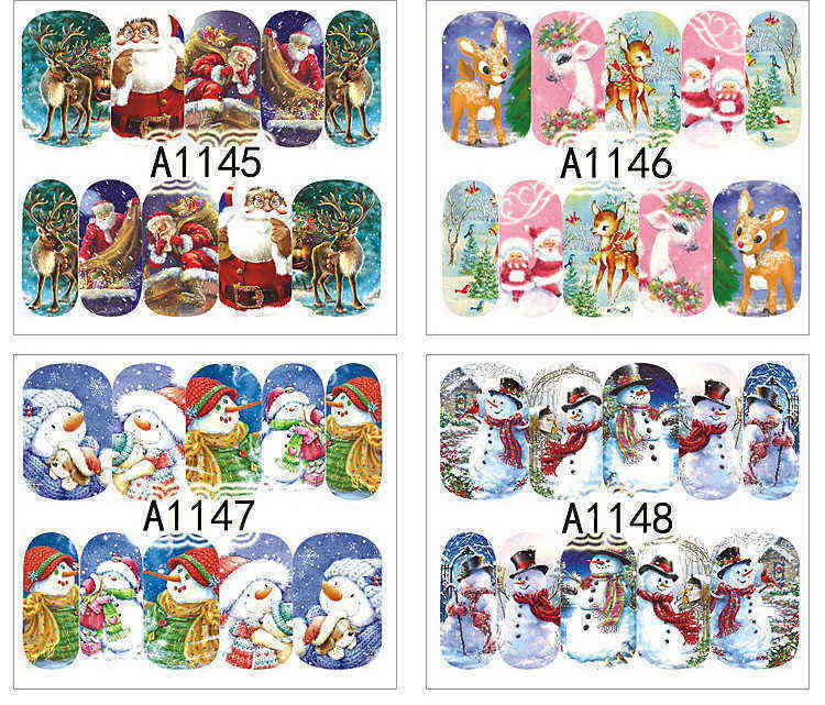 12-sheets-Christmas-Style-Nail-Art-Decoration-Sticker-Snowman-Elk-Water-Transfer-Decal-1209368