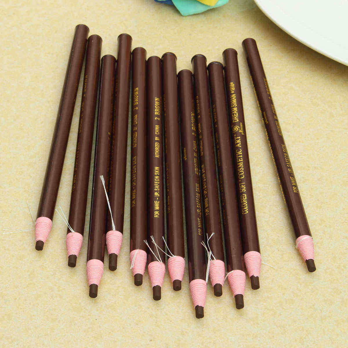 12pcs-Eyebrow-Pencil-Eyeliner-Set-Waterproof-Eye-Makeup-Pen-Cosmetic-1114169
