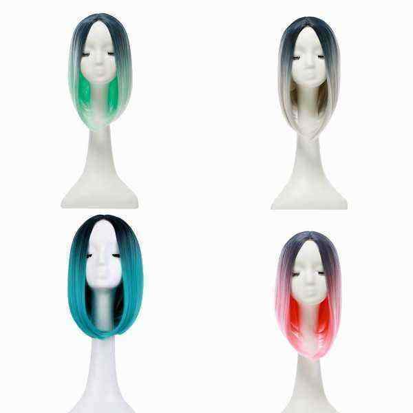 14quot-Heat-Resistant-Synthetic-Gradient-Color-Cheap-Hair-Wig-Ombre-Medium-Long-Straight-Silk-Lace-1110213