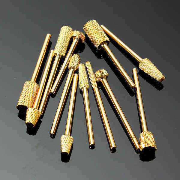 1Pcs-Pro-Gold-Aluminium-Electric-Carbide-Grinding-Head-Manicure-Nail-Drill-File-Bit-967859