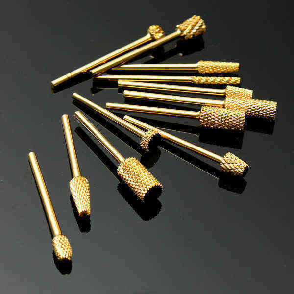 1Pcs-Pro-Gold-Aluminium-Electric-Carbide-Grinding-Head-Manicure-Nail-Drill-File-Bit-967859
