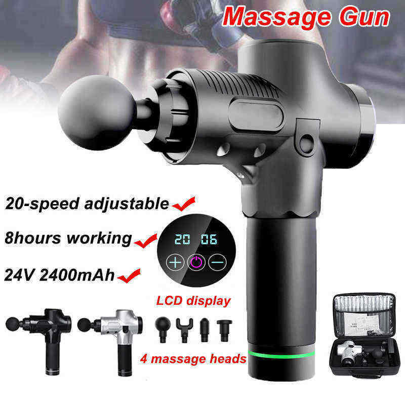 20-Gear-Speeds-Percussion-Massager-Electric-LCD-Deep-Vibration-Muscle-Body-Therapy-Massager-with-4-M-1535809