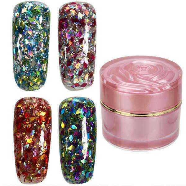 24-Colors-Shining-Holo-Diamond-Extend-UV-Gel-Extension-Nail-Art-Glue-Manicure-1055084