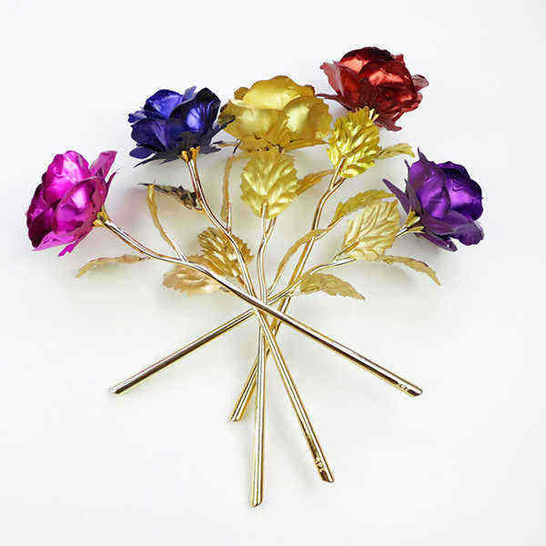 24K-Gold-Foil-Rose-Valentines-Day-Gift-Romantic-Blue-Purple-Golden-Delicate-Hair-Dressing-Roses-Flow-1221302