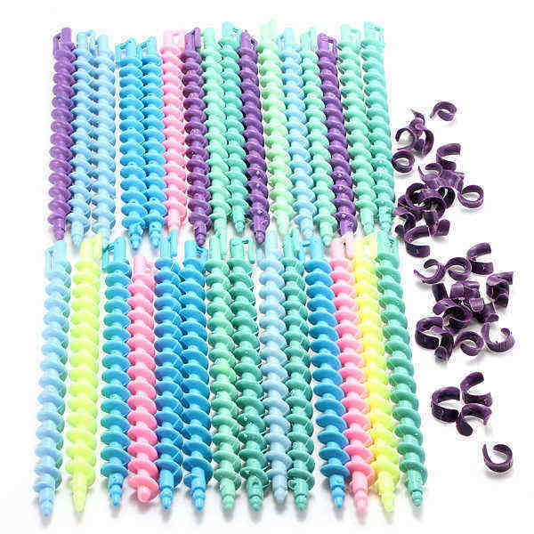 25Pcs-Styling-Plastic-Hairdressing-Spiral-Hair-Perm-Rod-71778