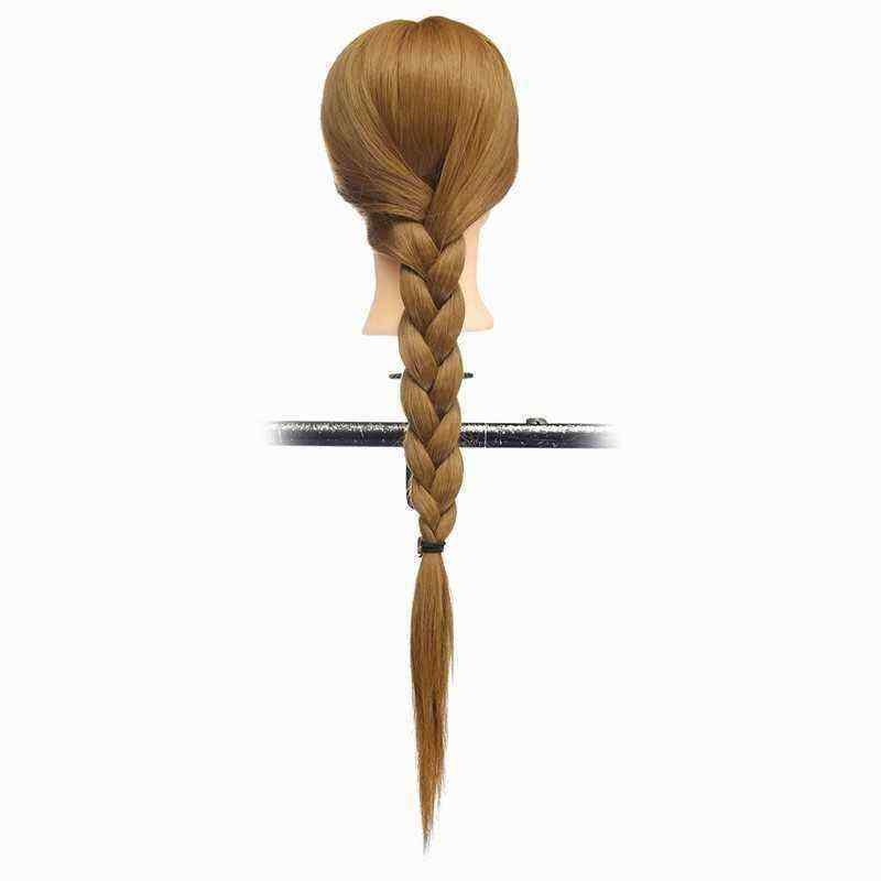 26quot-Light-Brown-30-Human-Hair-Training-Mannequin-Head-Model-Hairdressing-Makeup-Practice-with-Cla-1159494
