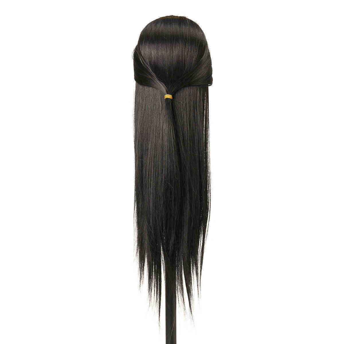 27Inch-Black-30-Human-Hair-Hairdressing-Training-Mannequin-Practice-Head-Salon-Profession-1327890