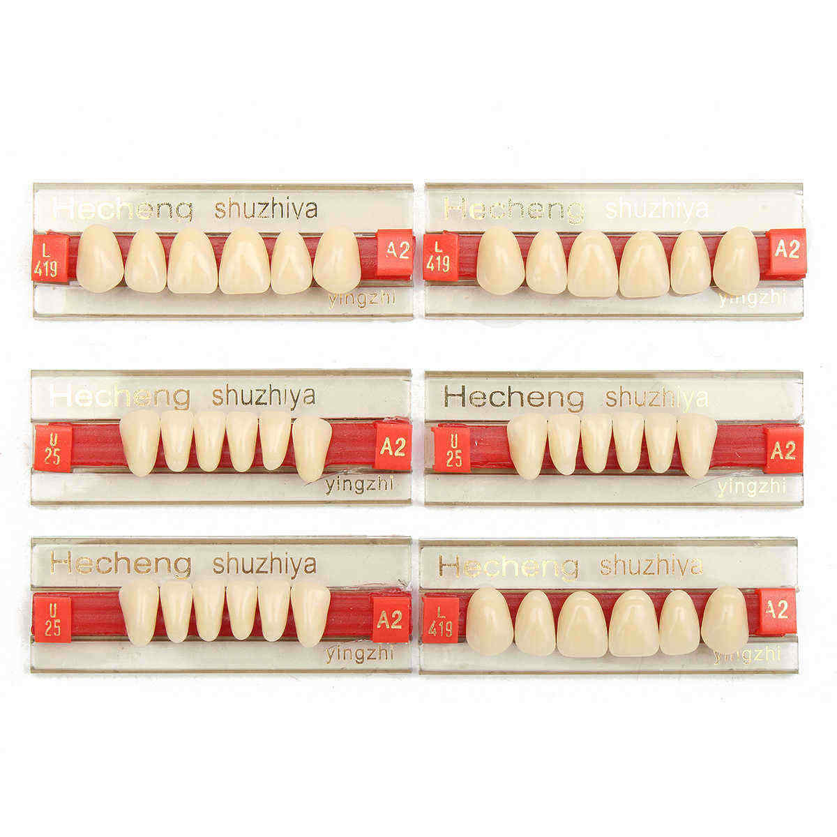 3-Set-841-A2-Color-Denture-Dental-Acrylic-Resin-Teeth-Upper--Lower-Shade-1117166