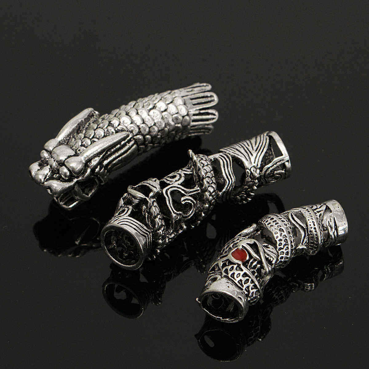 3-in-1-Feather-Dirty-Braid-Hair-Extension-Tool-Bracelet-Necklace-Jewelry-Accessory-Silver-Micro-Link-1098107