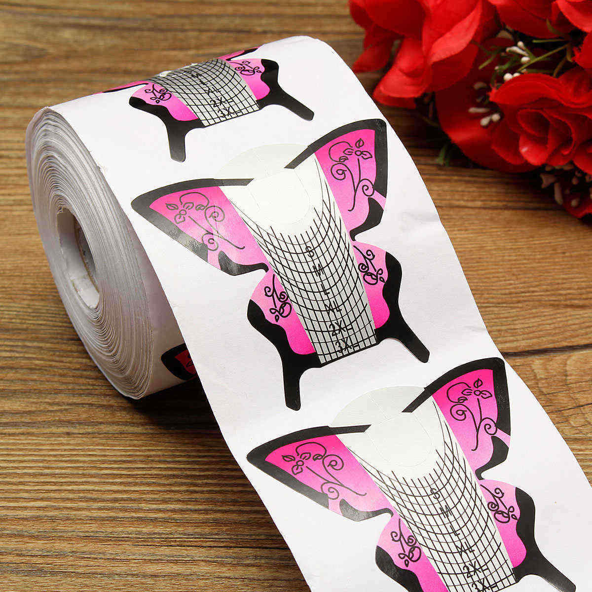 300Pcs-Nail-Art-Butterfly-Extension-Forms-Tips-Guide-Tool-Acrylic-UV-Gel-Stickers-Manicure-1123470