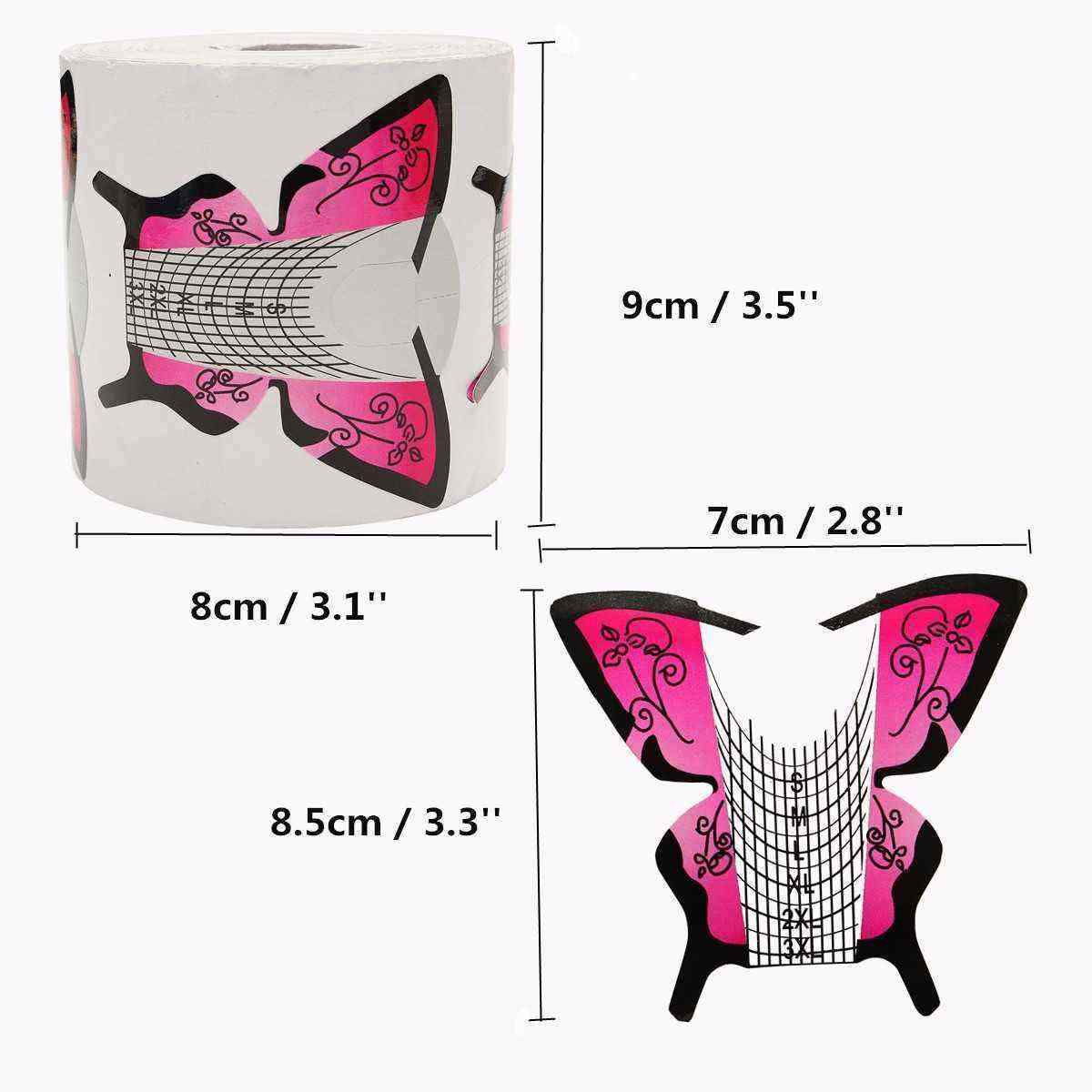 300Pcs-Nail-Art-Butterfly-Extension-Forms-Tips-Guide-Tool-Acrylic-UV-Gel-Stickers-Manicure-1123470