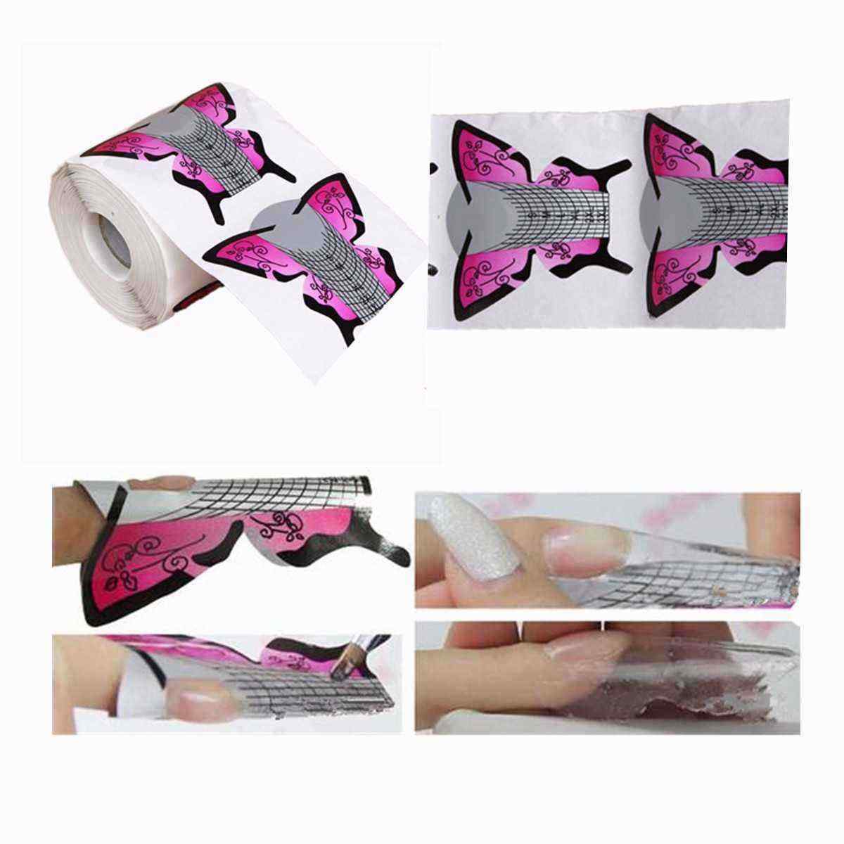 300Pcs-Nail-Art-Butterfly-Extension-Forms-Tips-Guide-Tool-Acrylic-UV-Gel-Stickers-Manicure-1123470
