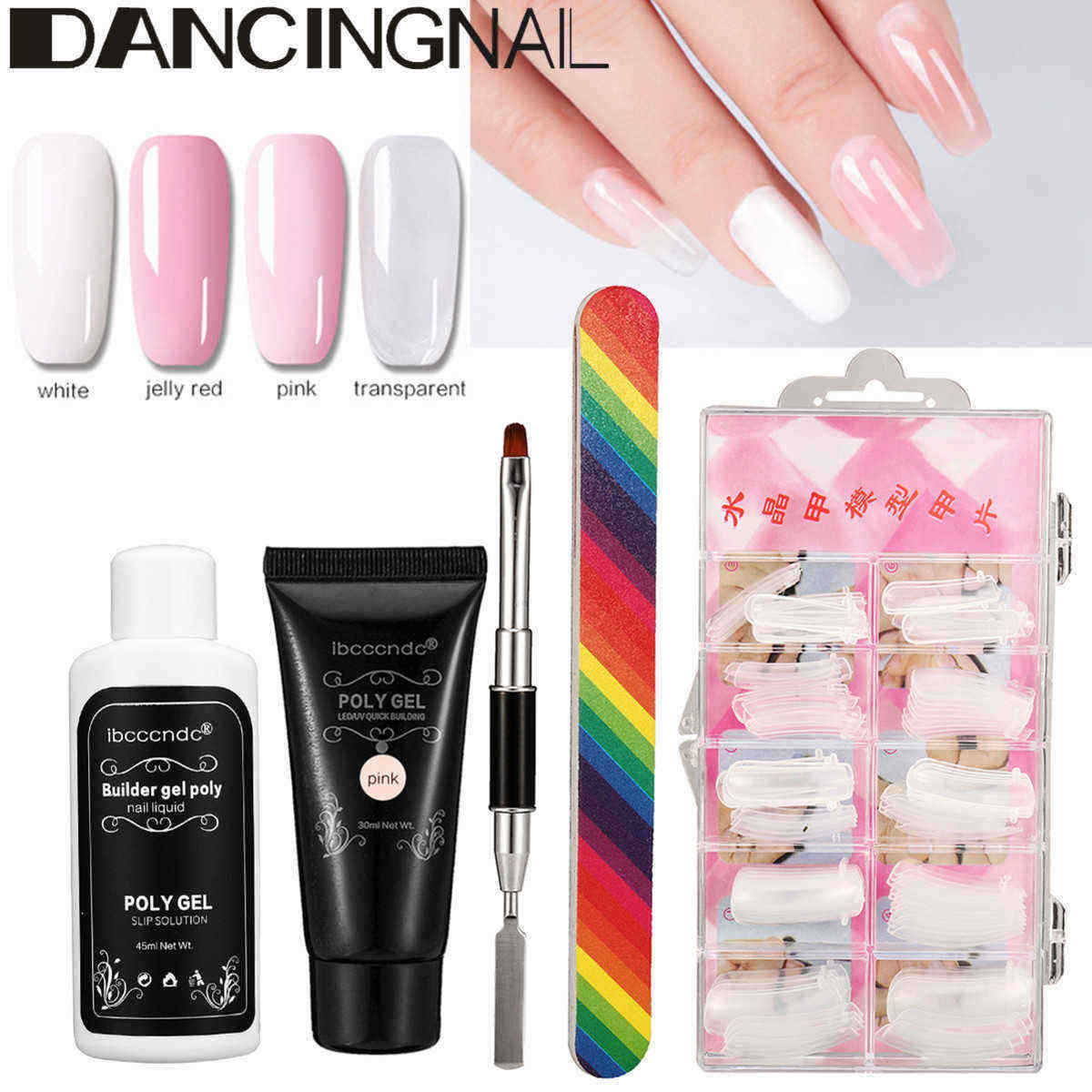 30ml-Poly-UV-LED-Gel-Quick-Building-Nail-Extension-Nail-Gel-Builder-Brush-Set-1289642