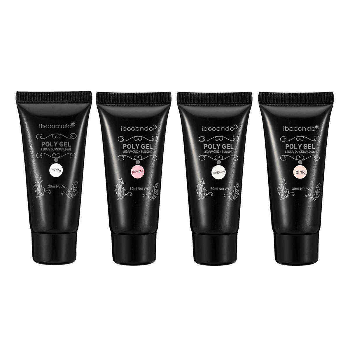 30ml-Poly-UV-LED-Gel-Quick-Building-Nail-Extension-Nail-Gel-Builder-Brush-Set-1289642