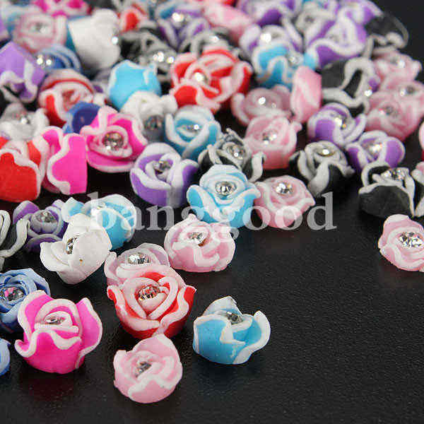 30pcs-3D-Ceramic-Rhinestone-Rose-Flower-Nail-Art-Decorations-53730