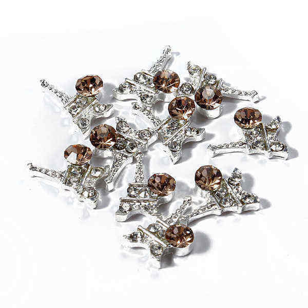 3D-Glitter-Fox-Square-Skull-Rhinestone-Metal-Nail-Art-Stickers-84562