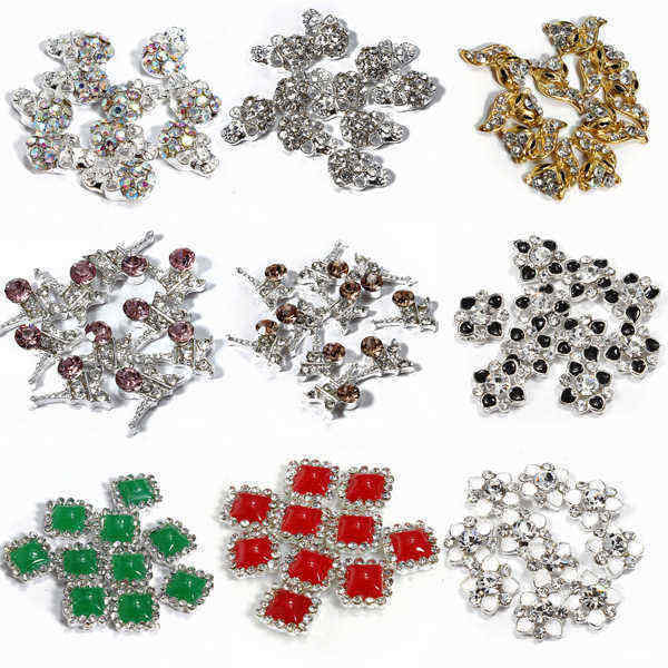 3D-Glitter-Fox-Square-Skull-Rhinestone-Metal-Nail-Art-Stickers-84562