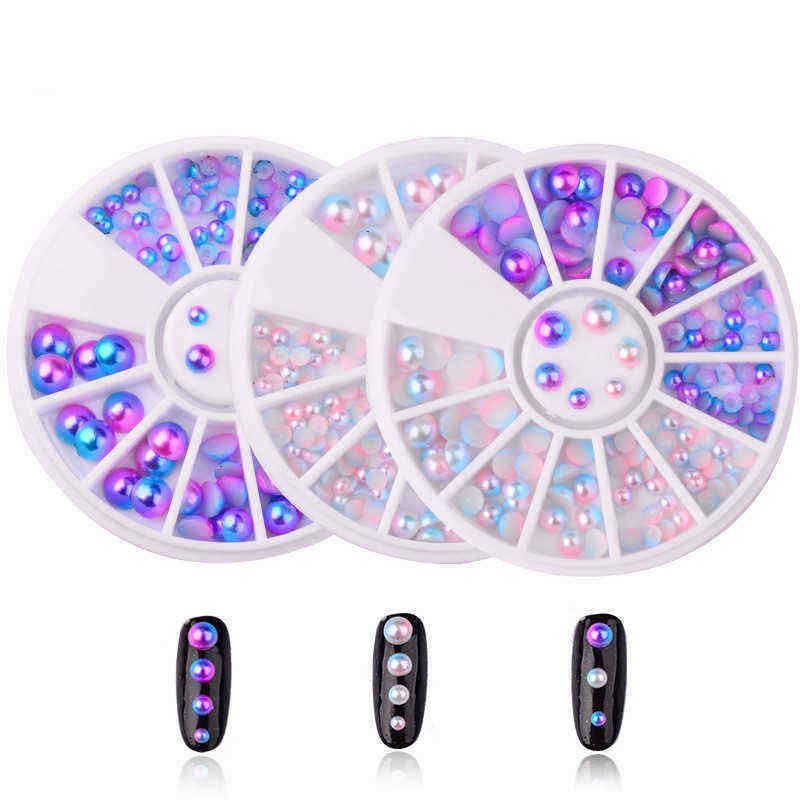3D-Round-Purple-Pink-Nail-Art-Decoration-Wheel-Gradating-Pearl-Luster-Manicure-Stub-Bead-1178167